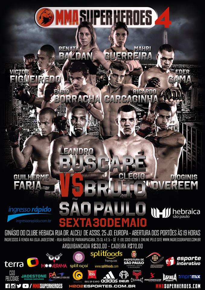 Cartaz MMA Super Heroes 4