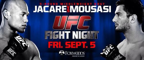 cartaz fight night JACARÉ VS MOSSASSI