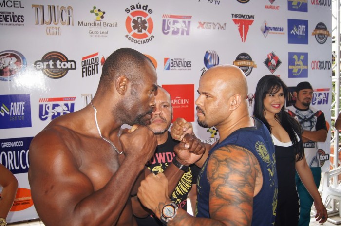 Os gigantes Geronimo Mondragon e Rodrigo Nocaute