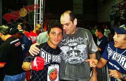 Rodrigo Ratinho e Otávio Tatá Duarte seu primeiro treinador