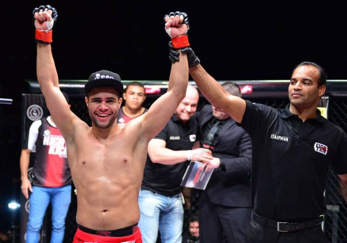 Filipe Jesus venceu a segunda no Fighten MMA (Divulgação/Fighten MMA)