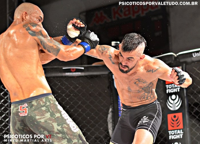 Denison Silva apensar da experiência sucumbiu frente a raça de Rafael Leitão