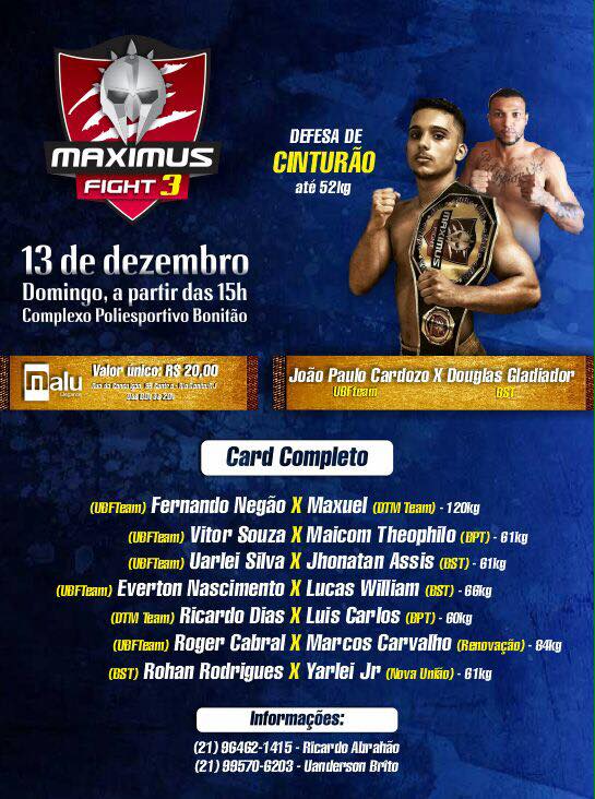 CARTAZ - MAXIMUS FIGHT 3