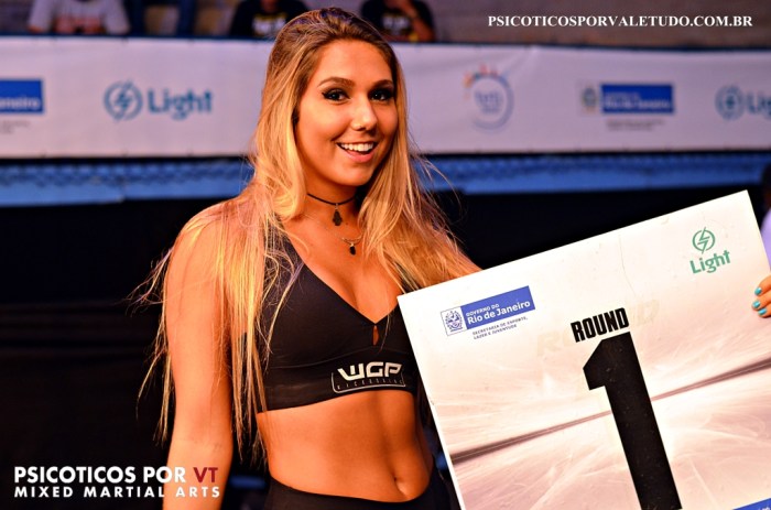A modelo Carolina Portaluppi foi ring girl do WGP #27