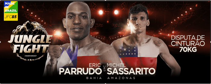 JUNGLE FIGHT 85 - ERIC PARRUDO-BA X MICHEL SASSARITO-AM - CINTURÃO 70KG
