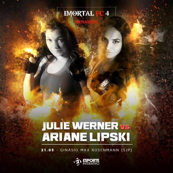 Julie Werner e Ariane Lipski fazem a co-luta principal do Imortal FC 4 