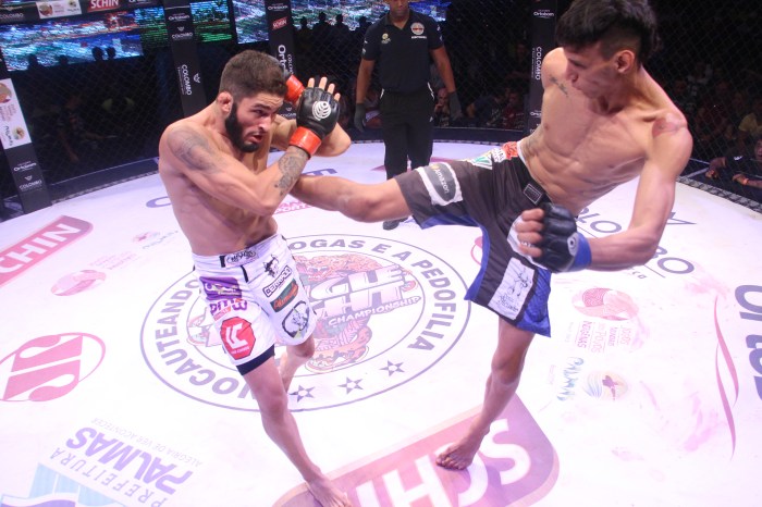 Sassarito nocauteou Lucio Curado / Foto Leonardo Fabri