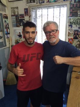 Matheus e Freddie Roach