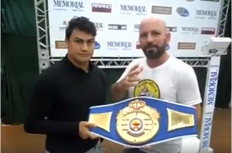 Mike Miranda (CBBP) e Popó Freitas. Foto Divulgação