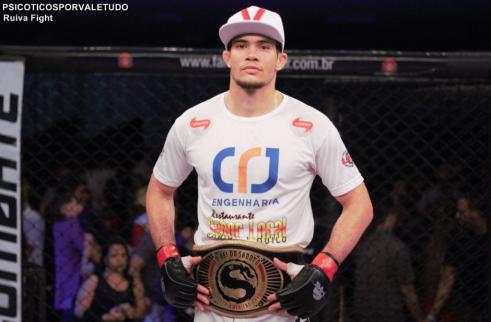 Essa foi a primeira defesa do cinturão peso-galo do baiano. Foto: Ruiva Fight