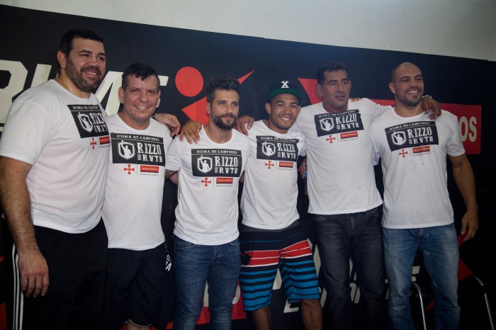 Lendas do MMA estiveram presentes no evento te relancamento do projeto. Foto: Divulgação