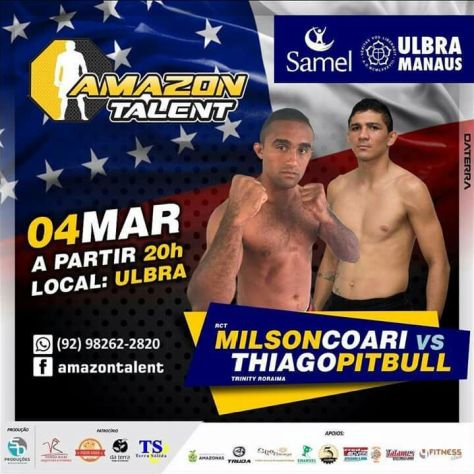 Amazon Talent - Milson Barão de Coari vs Thiago Pitbull de Roraima - Divulgação